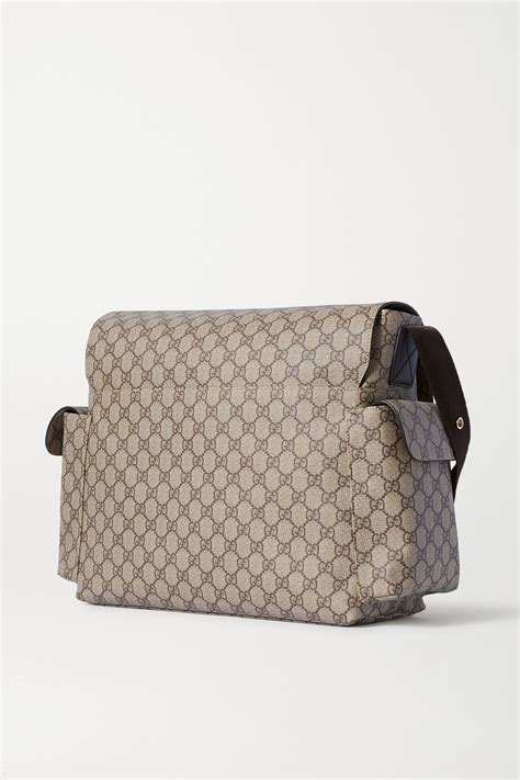 Sac à langer en toile enduite imprimée Ophidia GUCCI pour 